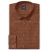 Pure Cotton - Long Sleeve - Brick Floral Print sold by Airthreads