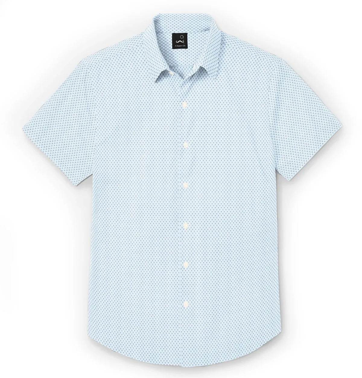 Pure Cotton - Short Sleeve - Sky Blue Print sold by Airthreads product image thumbnail 4