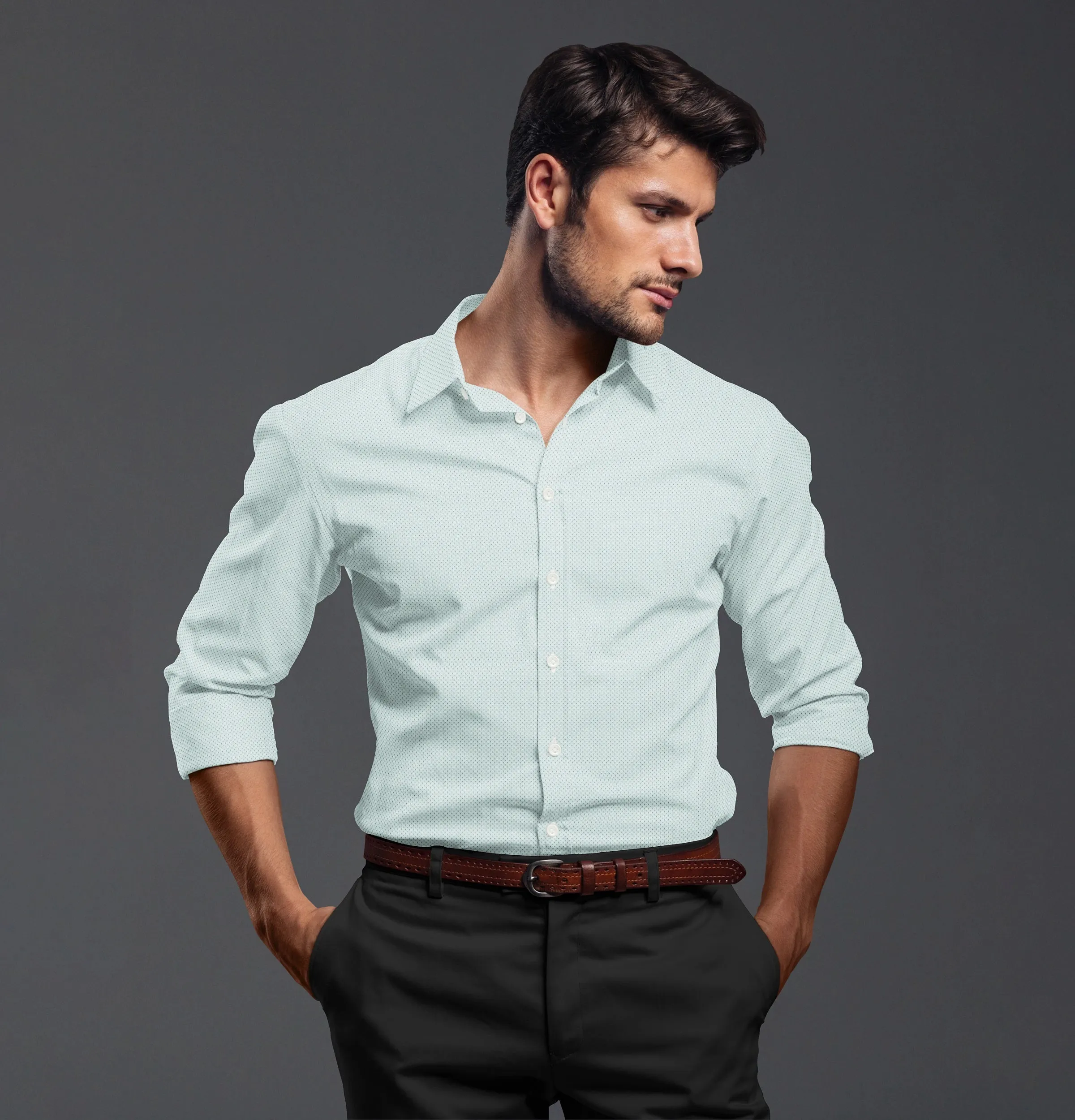 Pure Cotton - Long Sleeve - Mint Print sold by Airthreads product image thumbnail 3