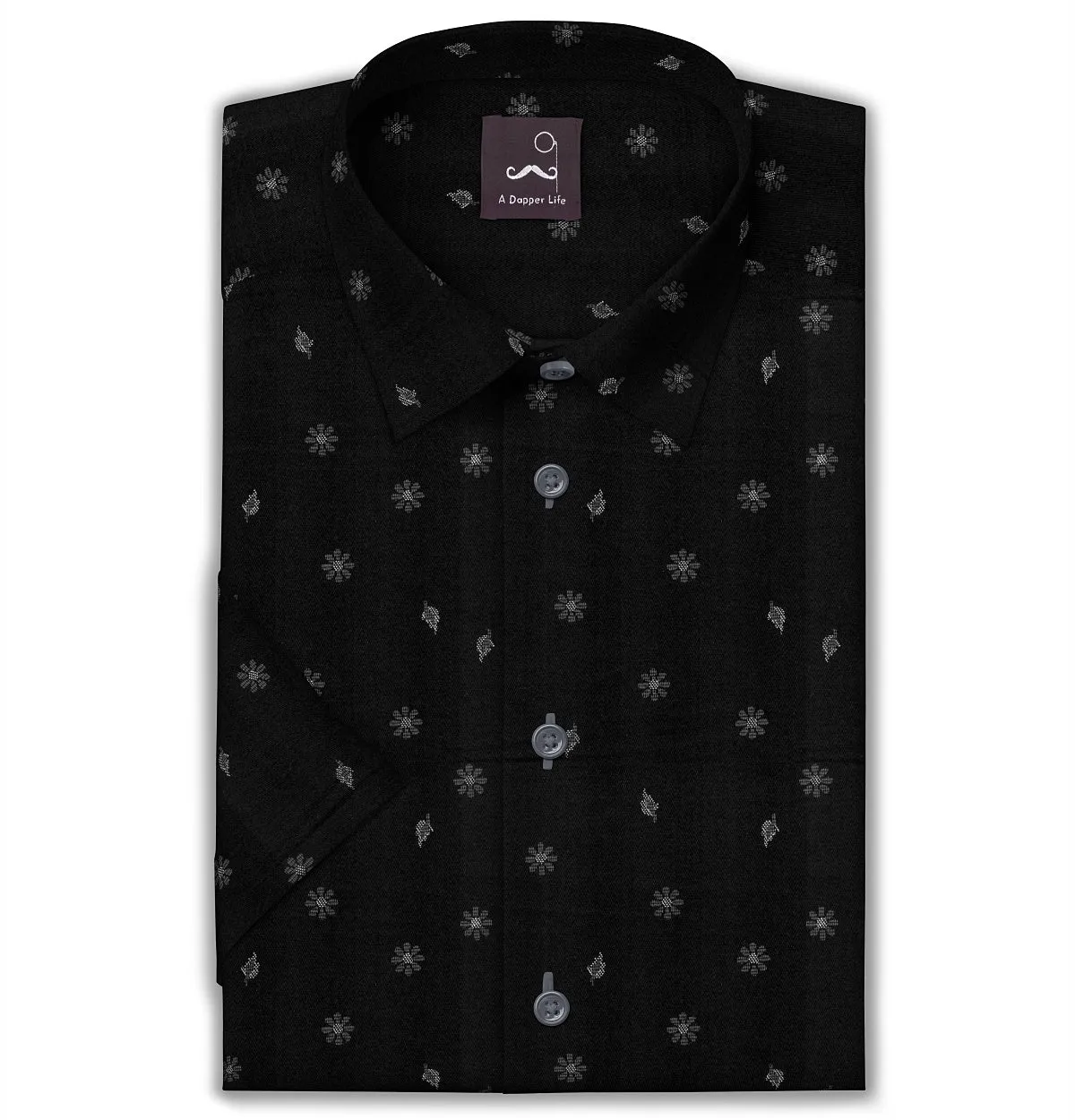 Pure Cotton - Short Sleeve - Black Print sold by Airthreads