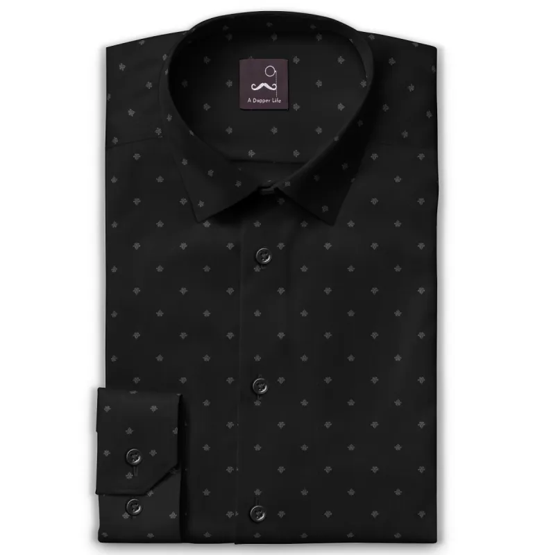 Pure Cotton - Long Sleeve - Black Print sold by Airthreads