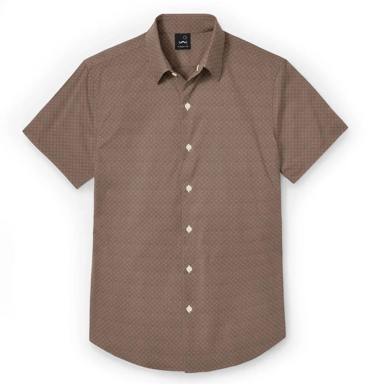 Pure Cotton - Short Sleeve- Mocha Floral Medley sold by Airthreads product image thumbnail 3
