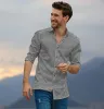 Pure Cotton - Long Sleeve - Black & White Checks Style 3 sold by Airthreads