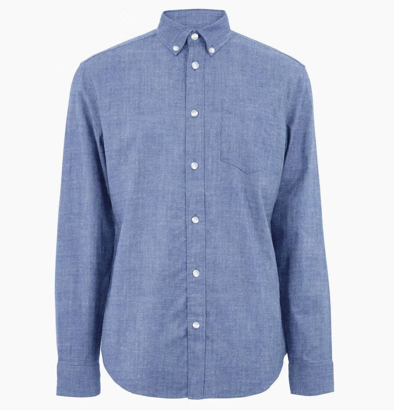 Oxford Button-Down - Long Sleeve - Dark Blue sold by Airthreads product image thumbnail 5