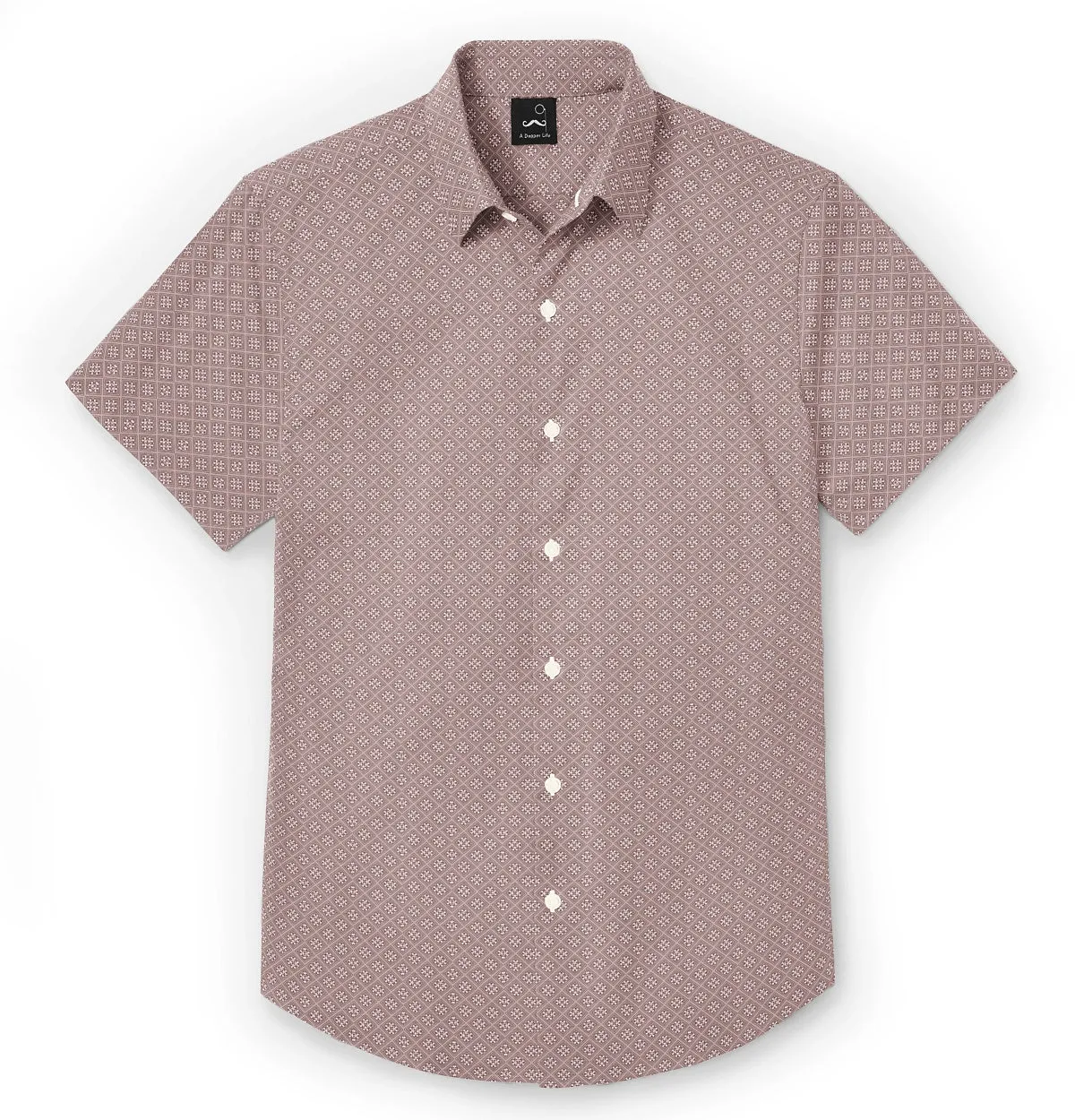 Pure Cotton - Short Sleeve - Mocha Print sold by Airthreads product image thumbnail 3