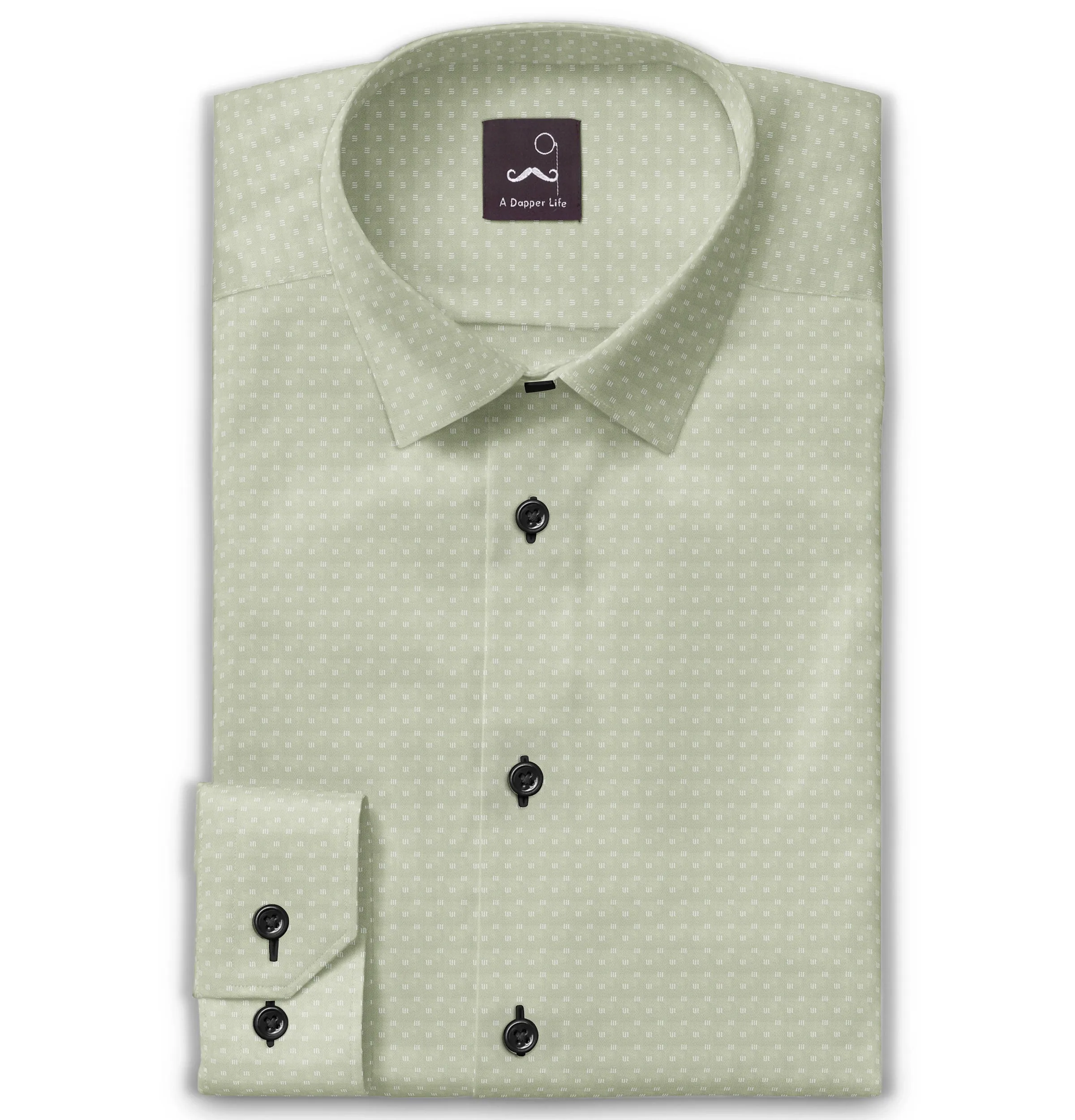 Pure Cotton - Long Sleeve - Green Tally Marks sold by Airthreads