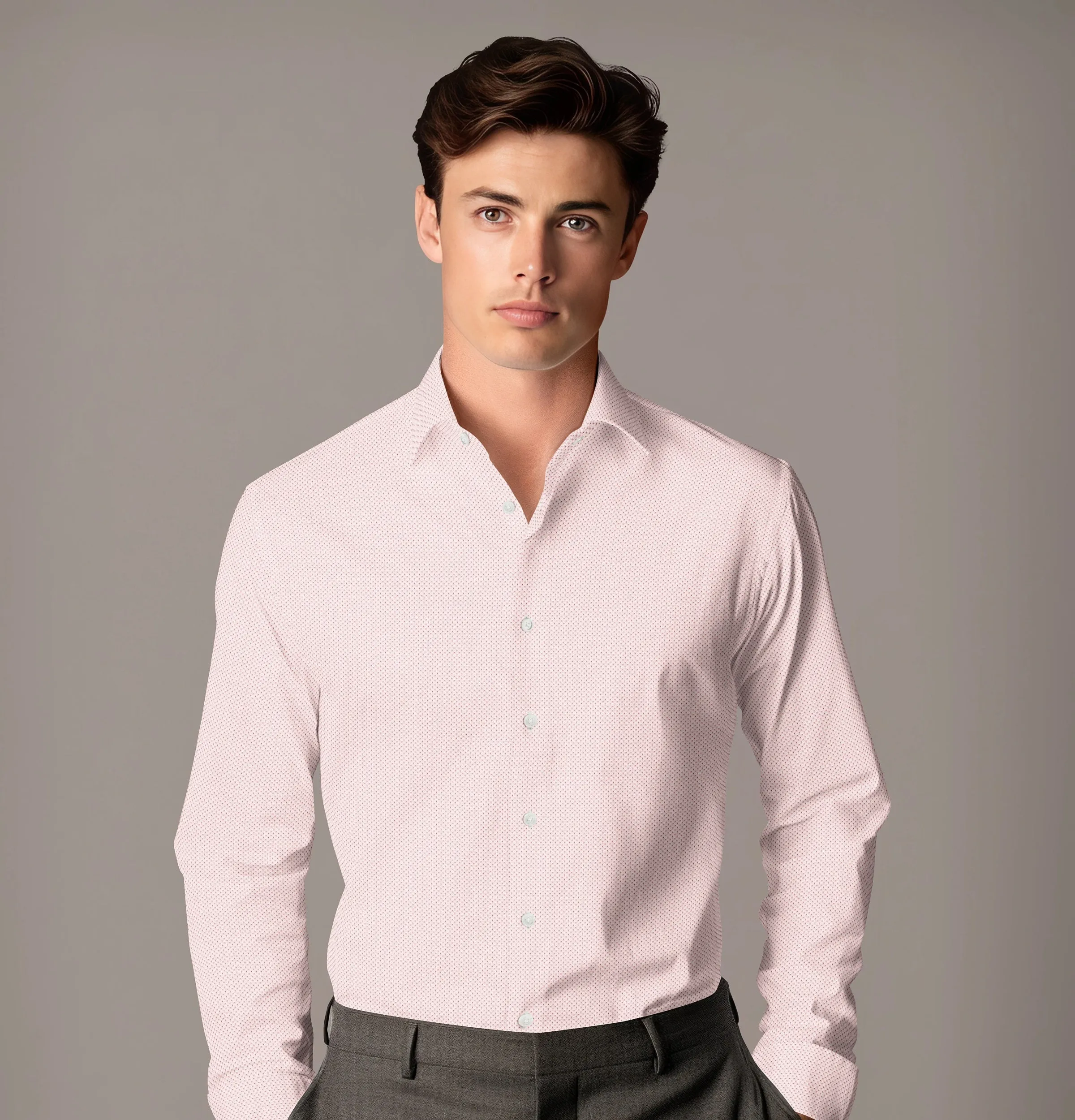 Pure Cotton - Long Sleeve - Peach Print sold by Airthreads product image thumbnail 4