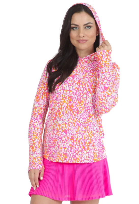 Naomi Print Long Sleeve Hoody – 16761 sold by IBKUL