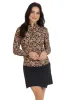 Gemma Print Long Sleeve Mock Neck Top – 10758 sold by IBKUL