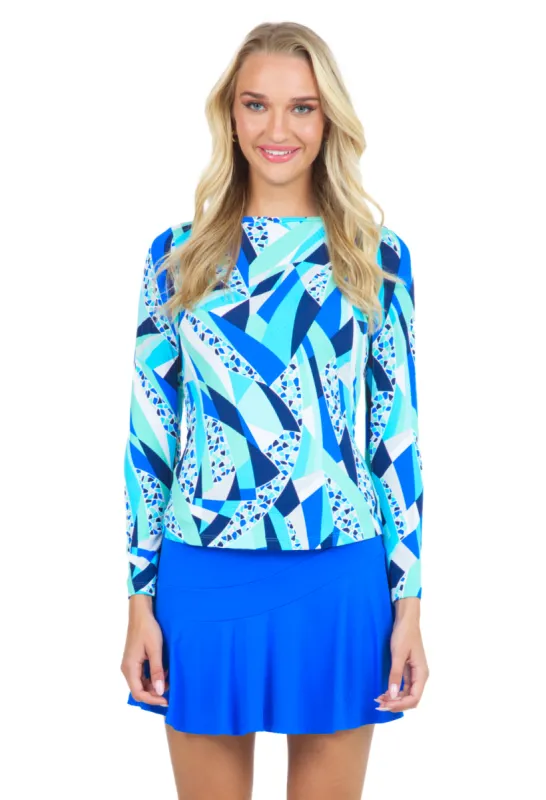 Brianna Print Long Sleeve Crew Neck – 12080 sold by IBKUL