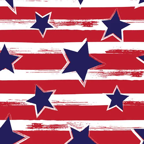 Americana II Print Long Sleeve Mock Neck Top – 10490 sold by IBKUL product image thumbnail 4