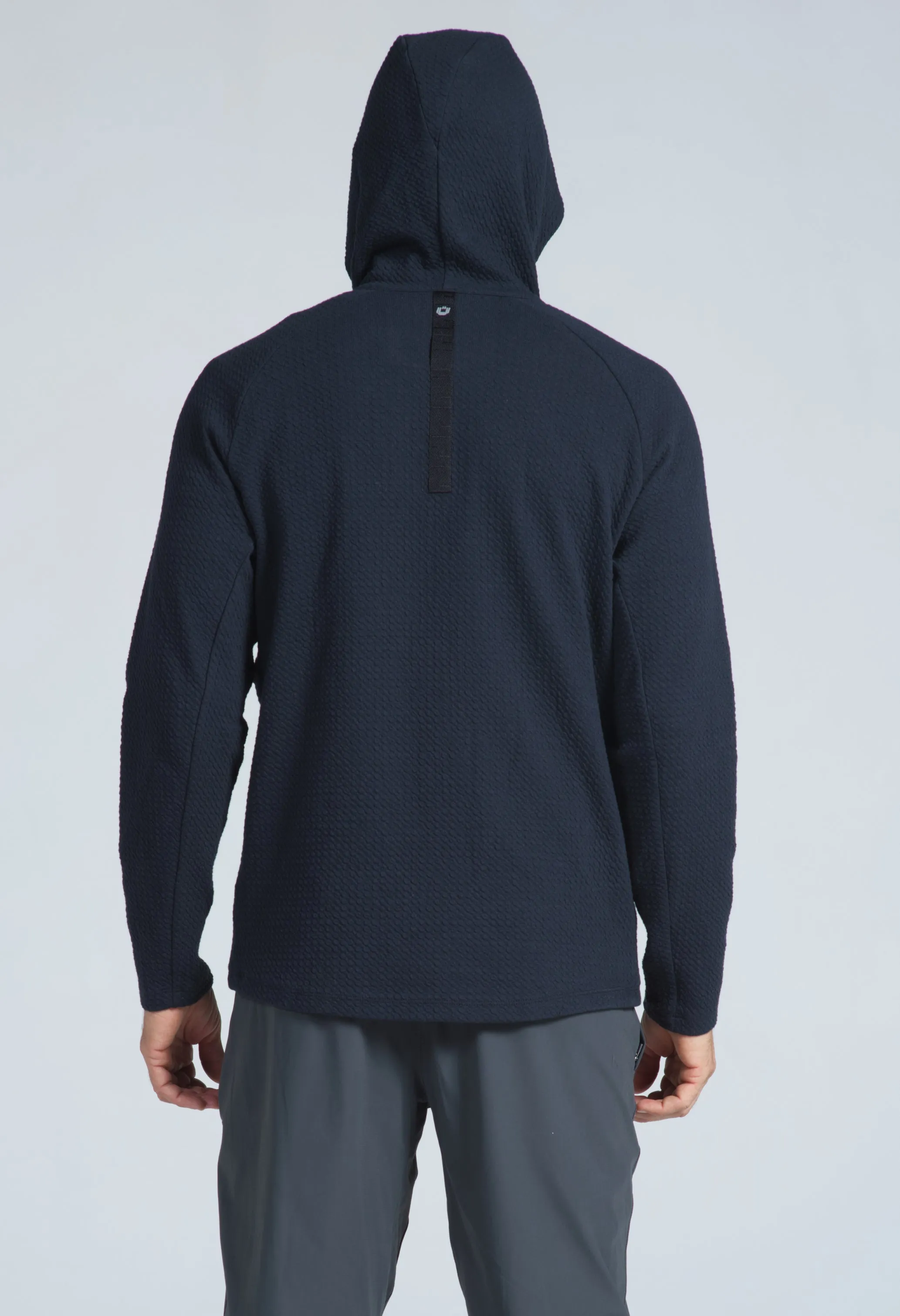 Solid Men's Popcorn Stitch Hoody sold by IBKUL product image thumbnail 5