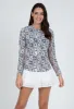 Kathy Print Long Sleeve Crew Neck sold by IBKUL