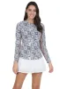 Kathy Print Long Sleeve Crew Neck sold by IBKUL