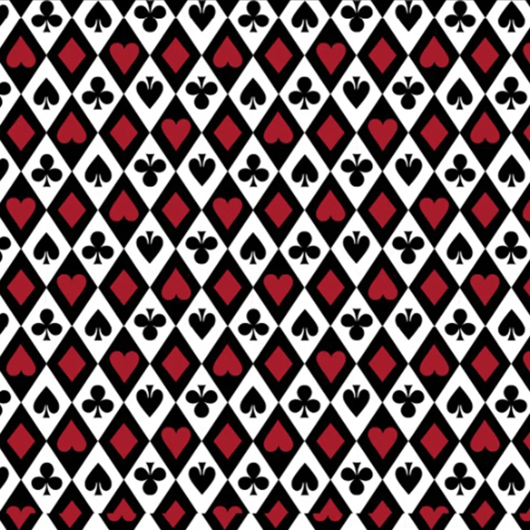 Casino Royale Print Long Sleeve Mock Neck Top – 10663 sold by IBKUL product image thumbnail 4