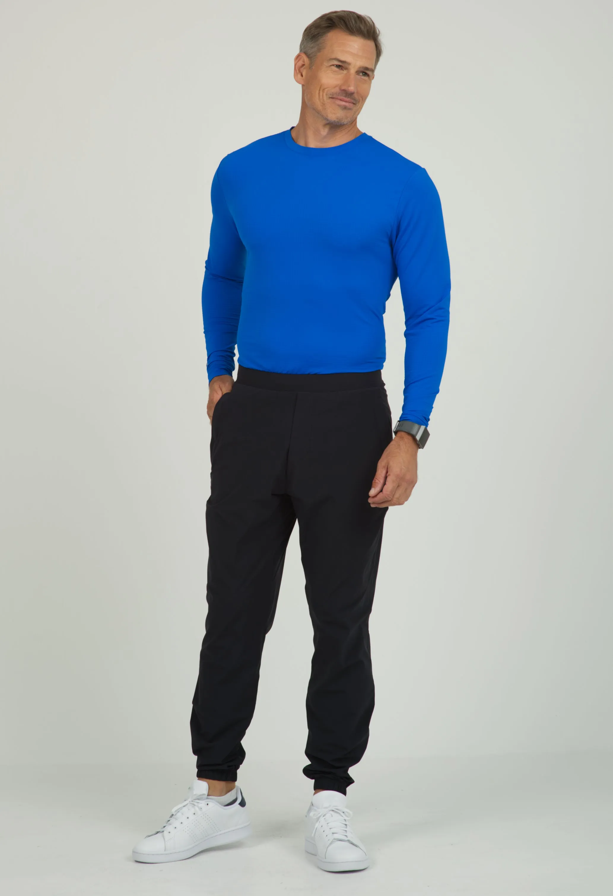 Men's Solid Joggers sold by IBKUL product image thumbnail 3