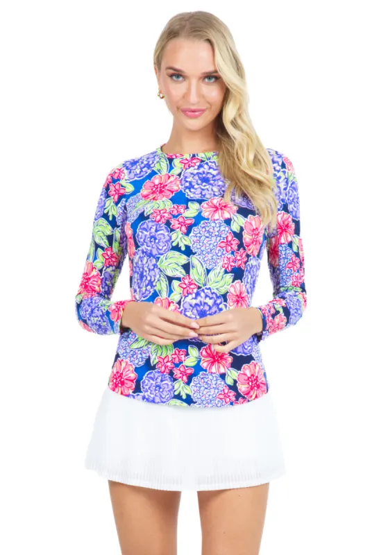 Larisa Print Long Sleeve Crew Neck – 12078 sold by IBKUL