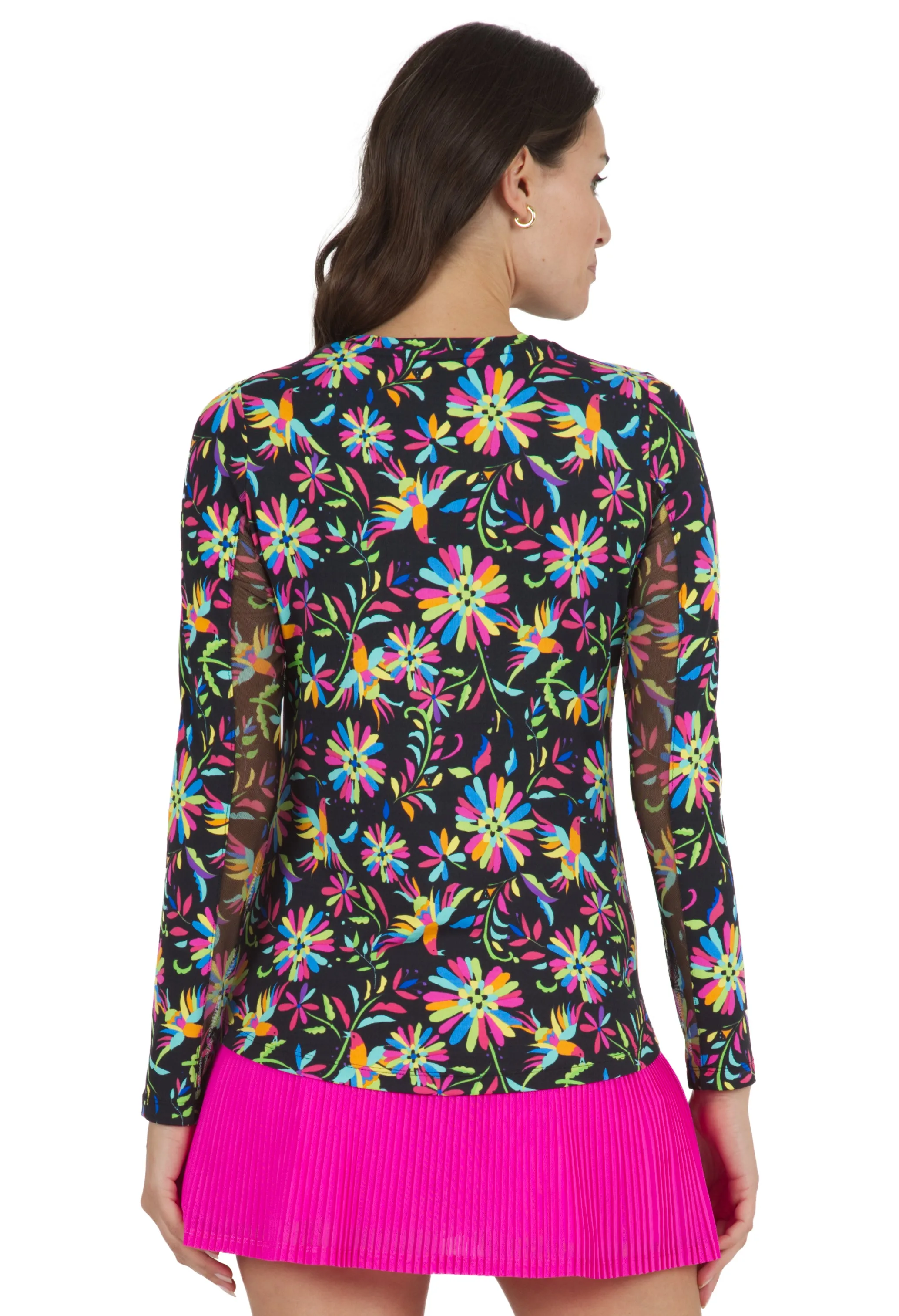 Estela Print Long Sleeve Crew Neck – 12484 sold by IBKUL product image thumbnail 3