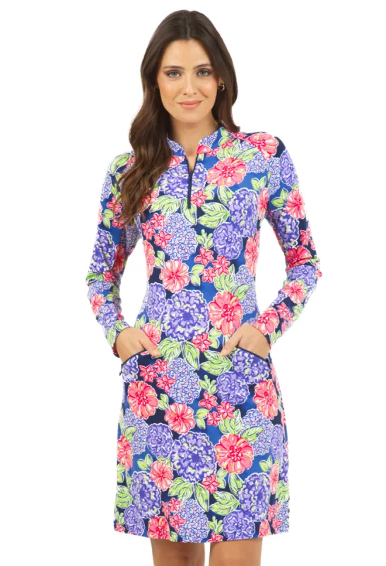 Larisa Print Long Sleeve Mock Neck Dress – 68078 sold by IBKUL