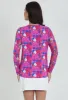 Nadia Print Long Sleeve Crew Neck – 12760 sold by IBKUL
