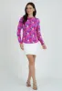Nadia Print Long Sleeve Crew Neck – 12760 sold by IBKUL