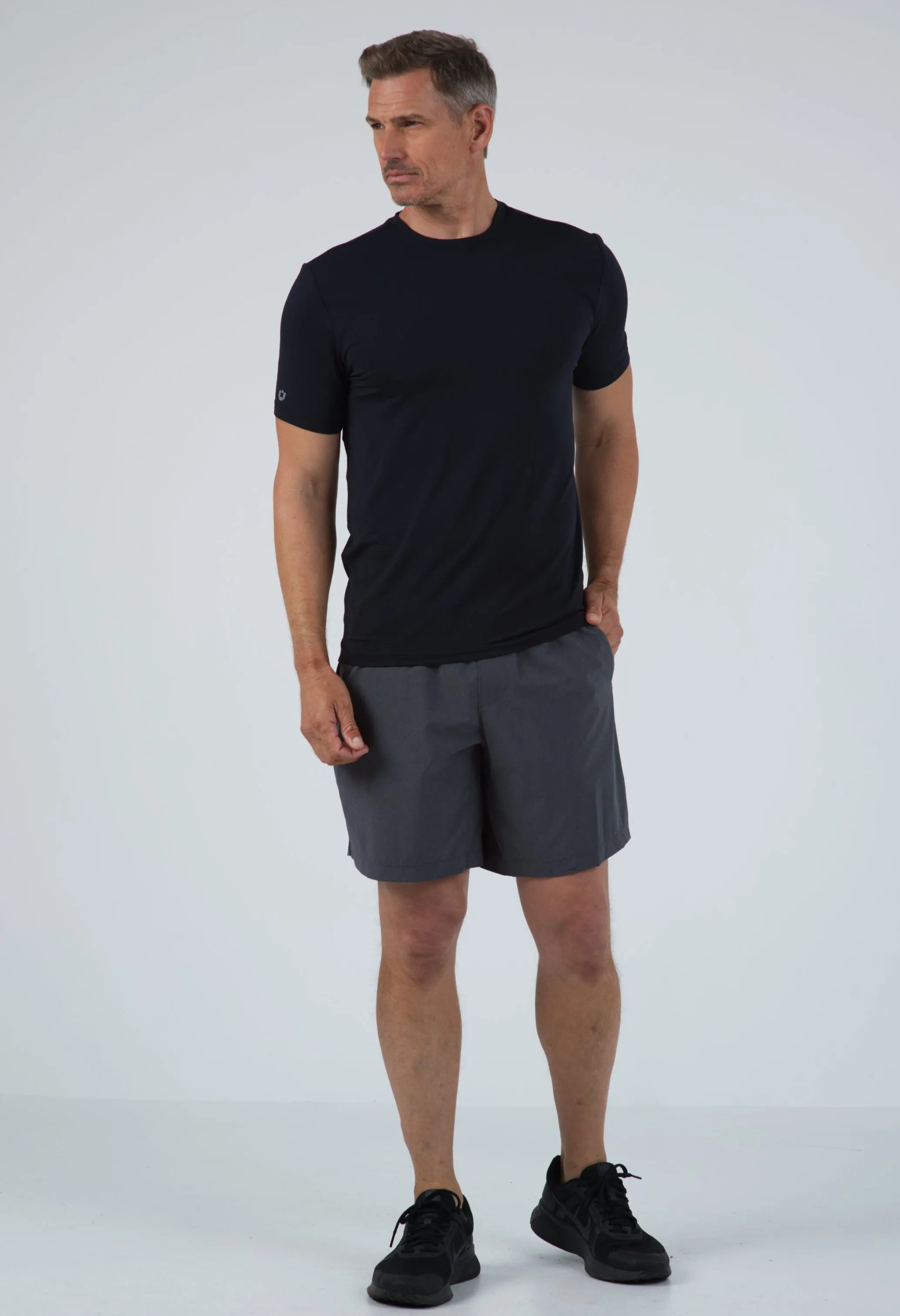 Short Sleeve Crewneck T-Shirt (Modern Fit) sold by IBKUL product image thumbnail 3