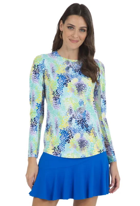 Lessie Print Long Sleeve Crew Neck – 12375 sold by IBKUL