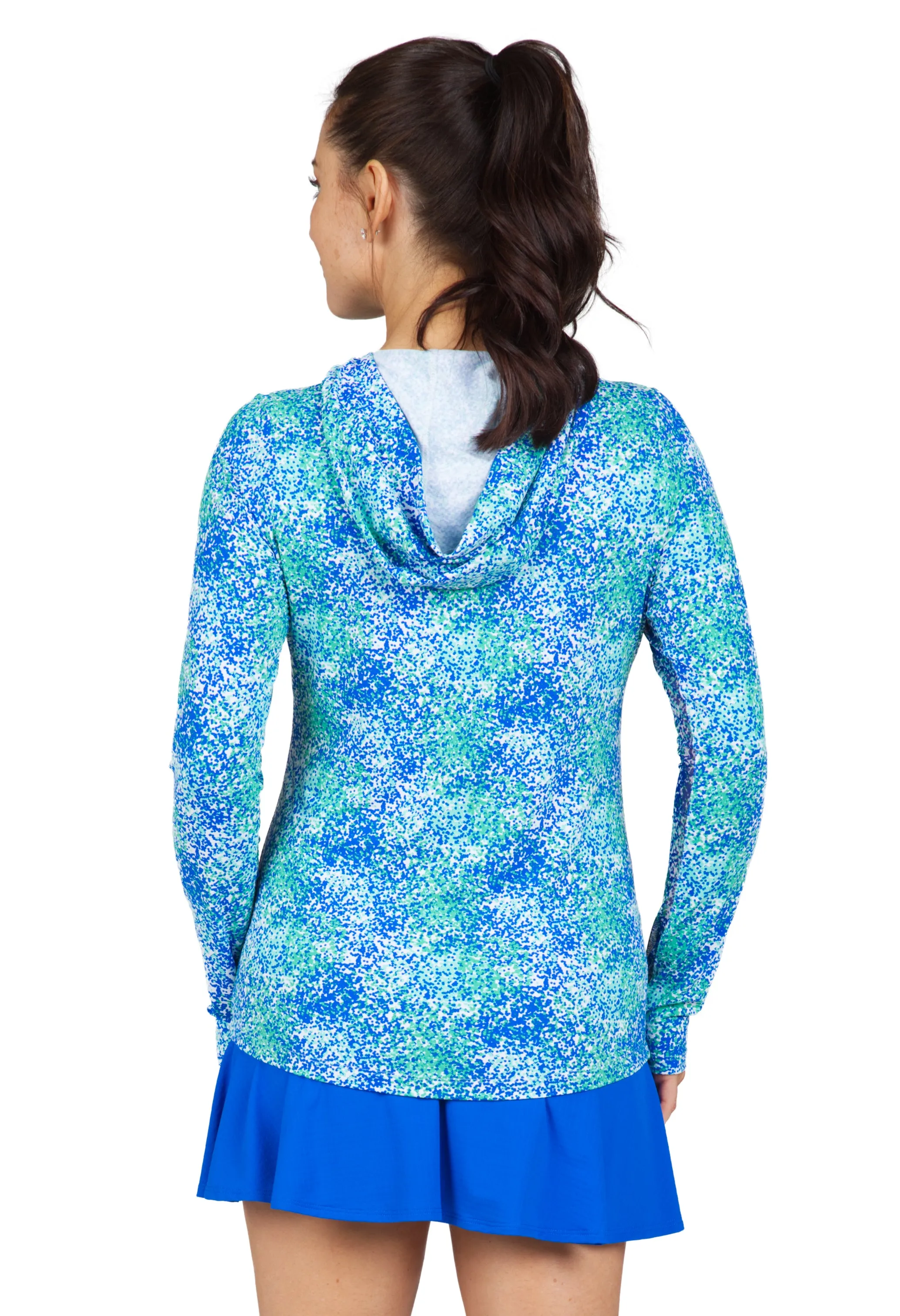 Spray Paint Print Long Sleeve Hoody – 16542 sold by IBKUL product image thumbnail 3