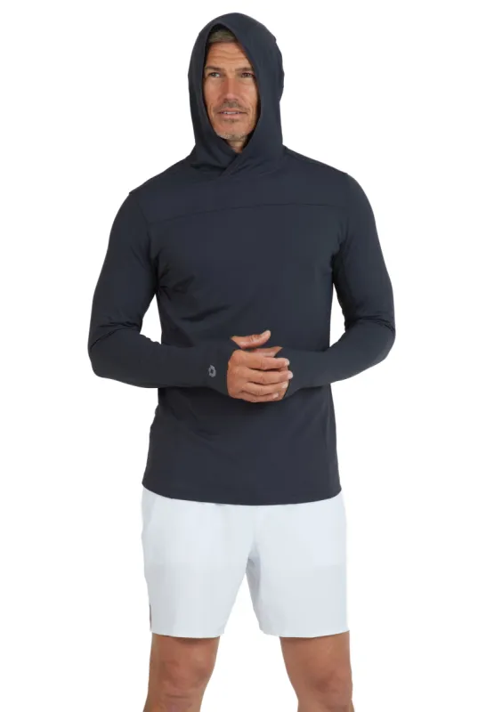 Men's Solid Long Sleeve Hoody sold by IBKUL
