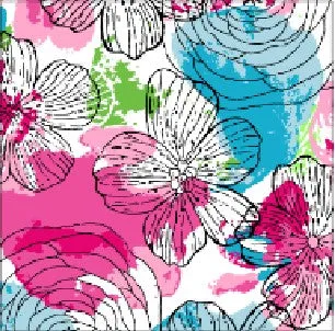 Paddy Print Ruched Elbow Length Sleeve Top - 41757 sold by IBKUL product image thumbnail 5