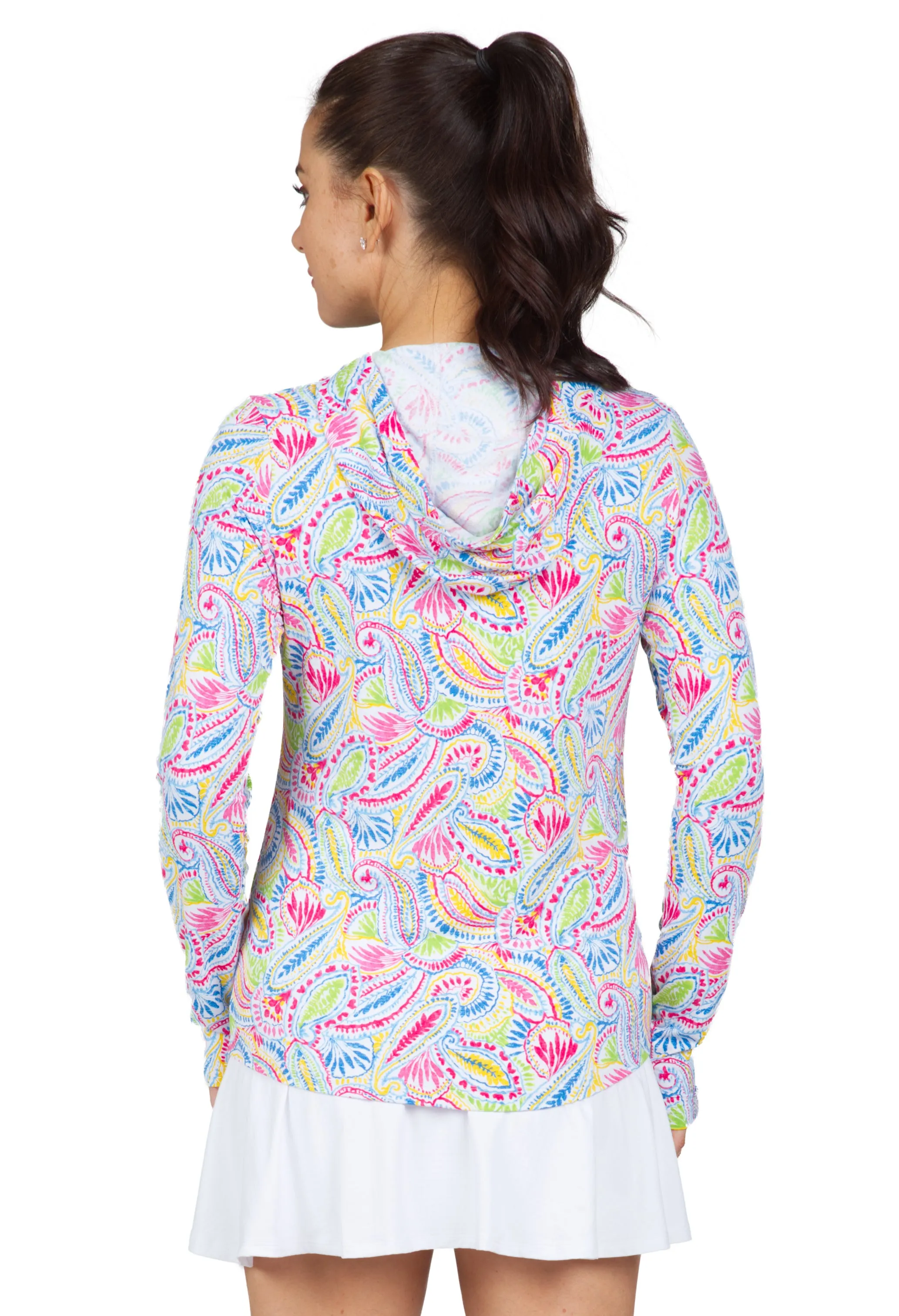 Massie Print Long Sleeve Hoody – 16541 sold by IBKUL product image thumbnail 3