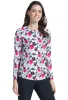 Xenia Print Long Sleeve Crew Neck – 12377 sold by IBKUL