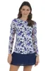 Xenia Print Long Sleeve Crew Neck – 12377 sold by IBKUL