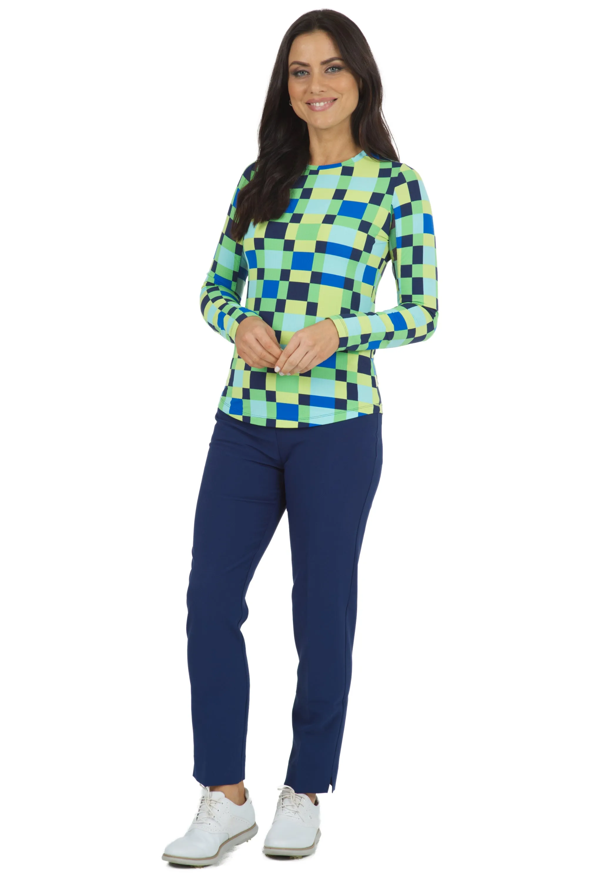 Annalise Print Long Sleeve Crew Neck – 12379 sold by IBKUL product image thumbnail 2