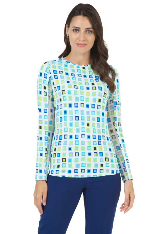 Eloise Print Long Sleeve Crew Neck – 12261 sold by IBKUL