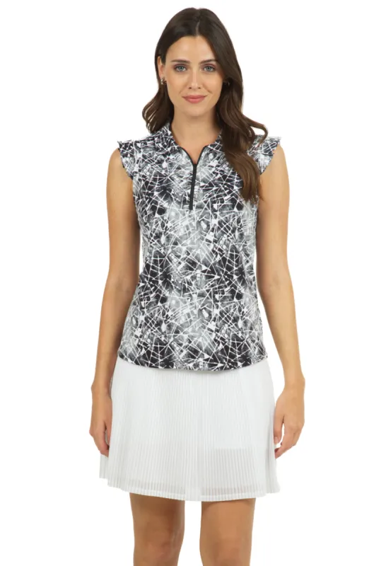Evie Print Sleeveless Polo – 44182 sold by IBKUL