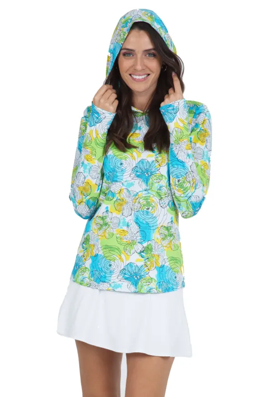 Paddy Print Long Sleeve Hoody – 16757 sold by IBKUL