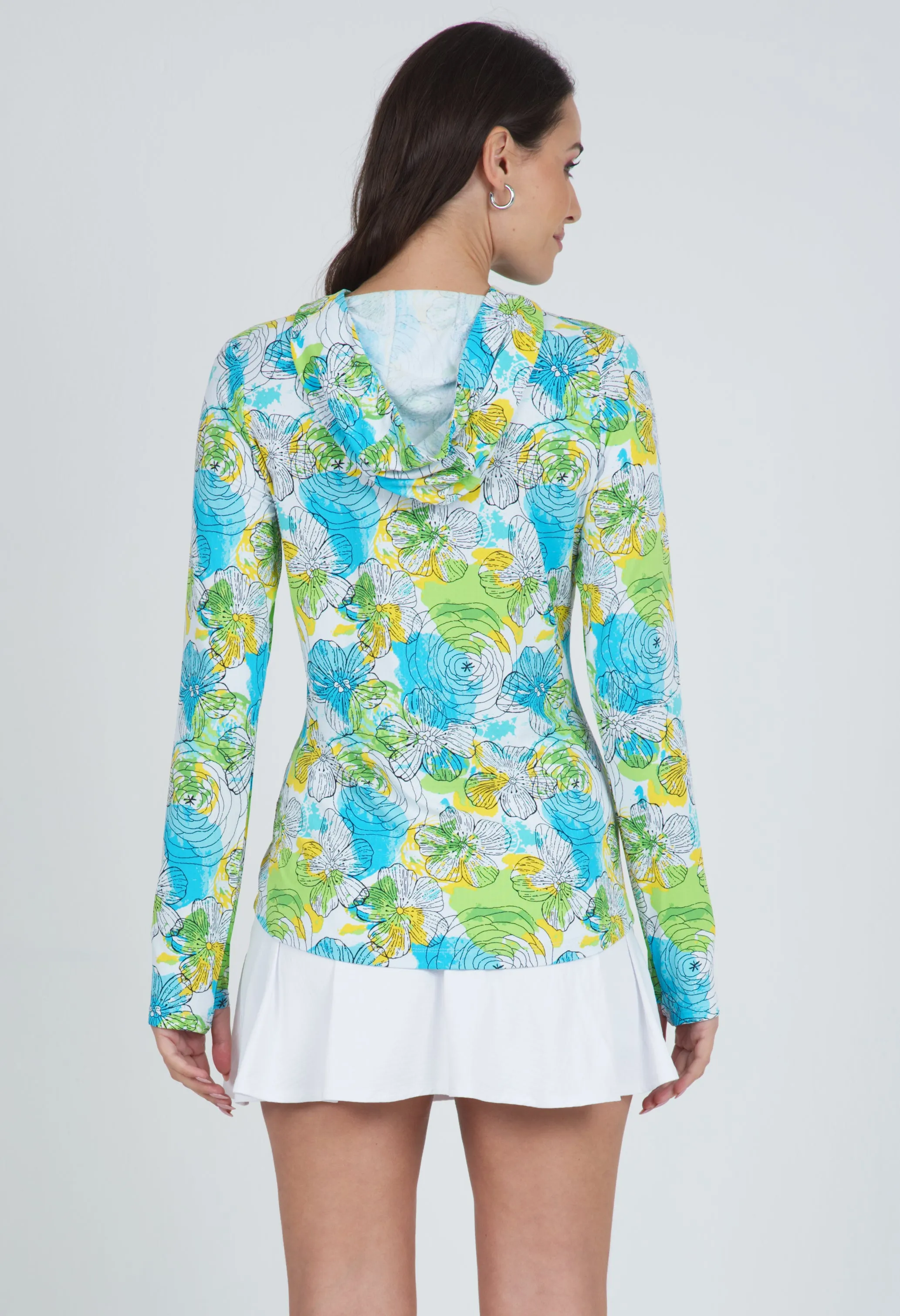 Paddy Print Long Sleeve Hoody – 16757 sold by IBKUL product image thumbnail 5