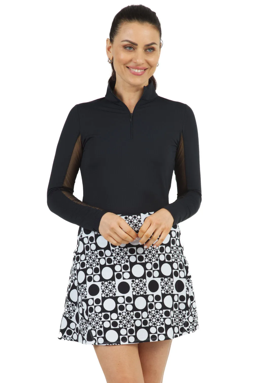 Elise Print Swing Skort – 27266 sold by IBKUL product image thumbnail 2