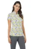 Terra Print Short Sleeve Mock Neck – 17264 sold by IBKUL