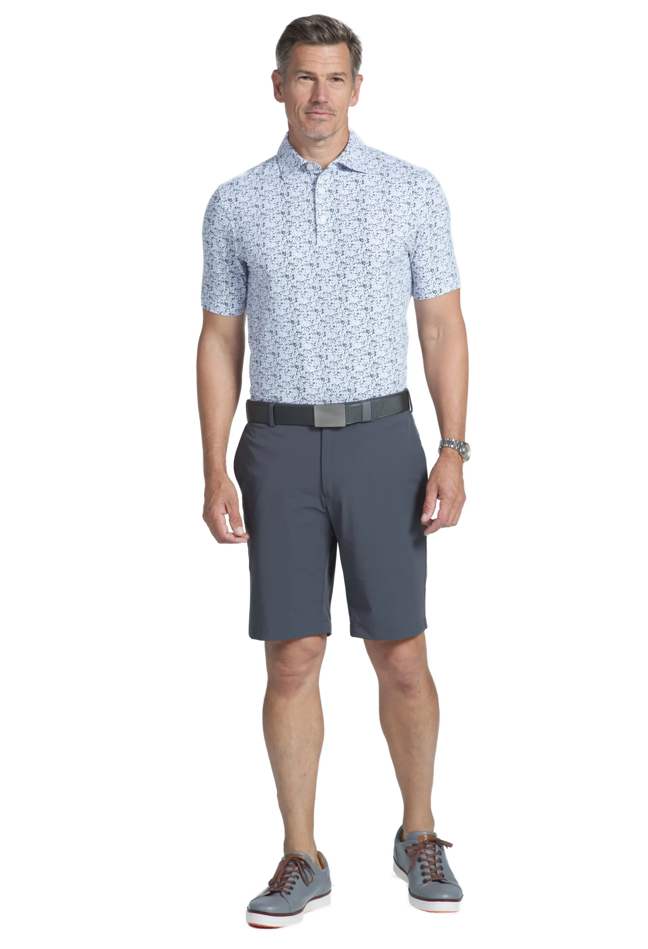 Sponge Paint Print Short Sleeve Polo – 94142 (Modern Fit) sold by IBKUL product image thumbnail 2