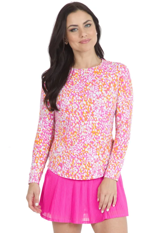 Naomi Print Long Sleeve Crew Neck – 12761 sold by IBKUL