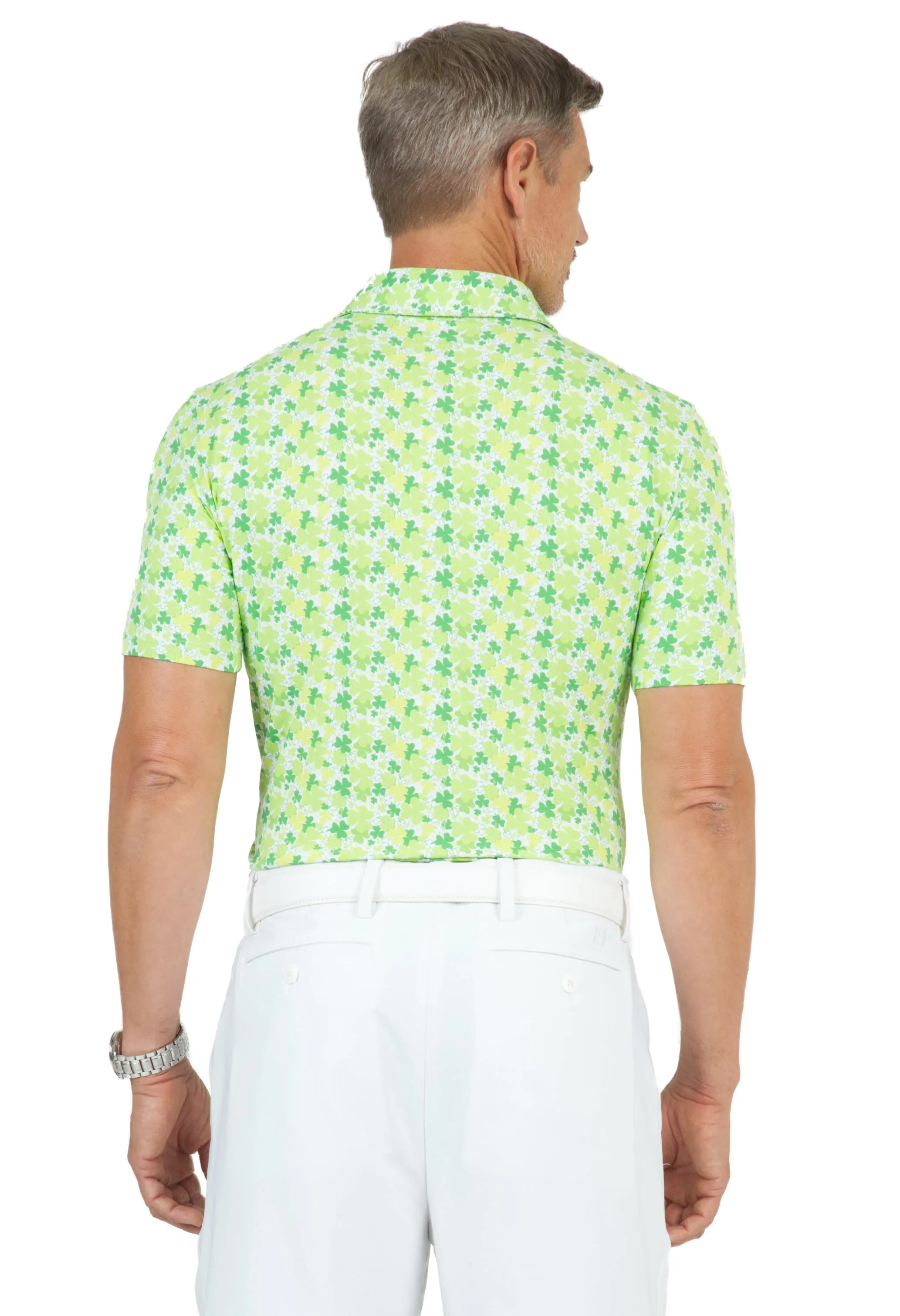 Pot of Gold Print Short Sleeve Polo - 94662 (Modern Fit) sold by IBKUL product image thumbnail 3