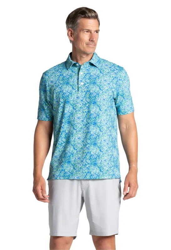 Fireworks Print Short Sleeve Polo – 94175 (Modern Fit) sold by IBKUL