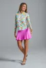 Tatiana Print Long Sleeve Mock Neck Top sold by IBKUL
