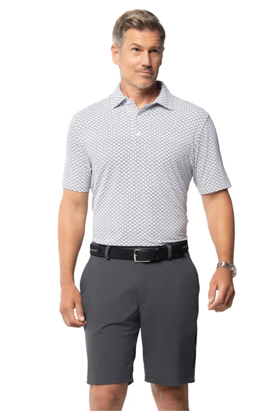 Tuxedo Print Short Sleeve Polo (Modern Fit) sold by IBKUL