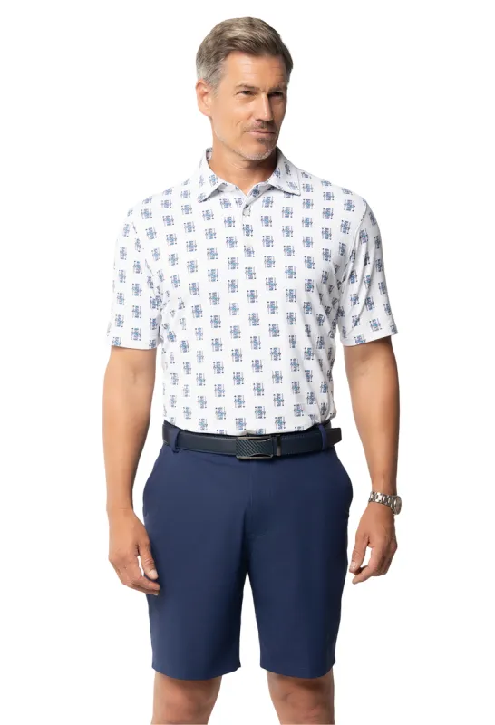 King of Spades Print Short Sleeve Polo – 94170 (Modern Fit) sold by IBKUL