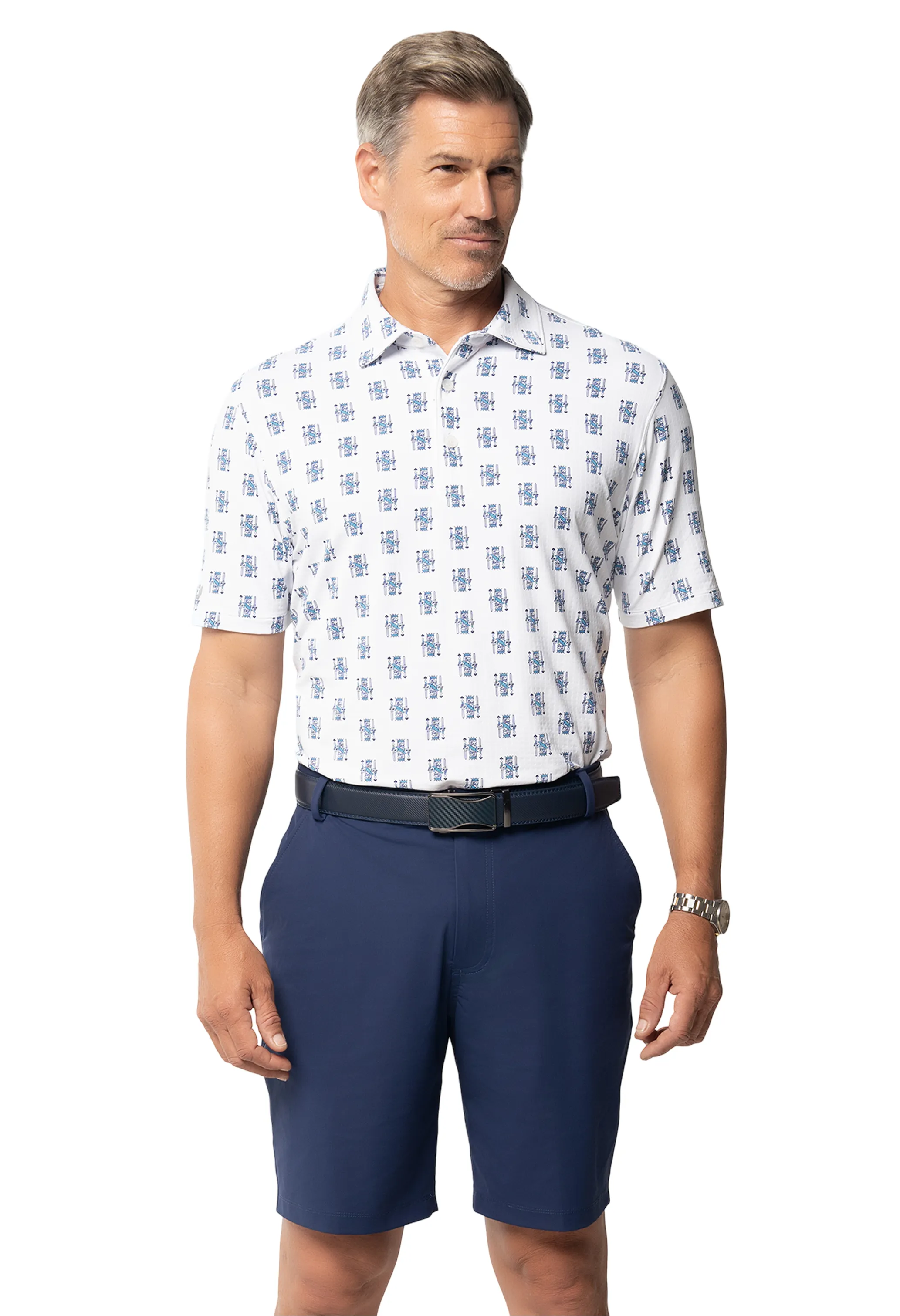 King of Spades Print Short Sleeve Polo – 94170 (Modern Fit) sold by IBKUL