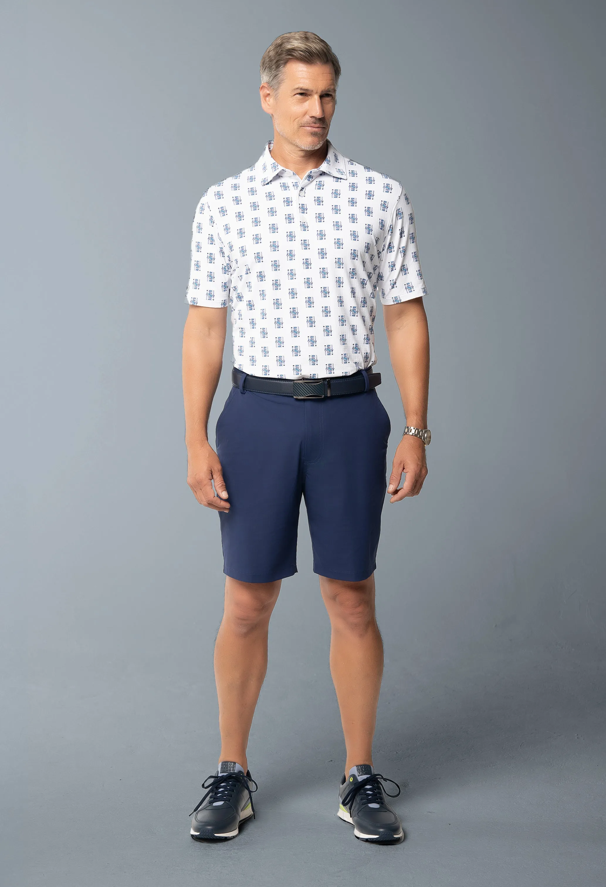 King of Spades Print Short Sleeve Polo – 94170 (Modern Fit) sold by IBKUL product image thumbnail 4