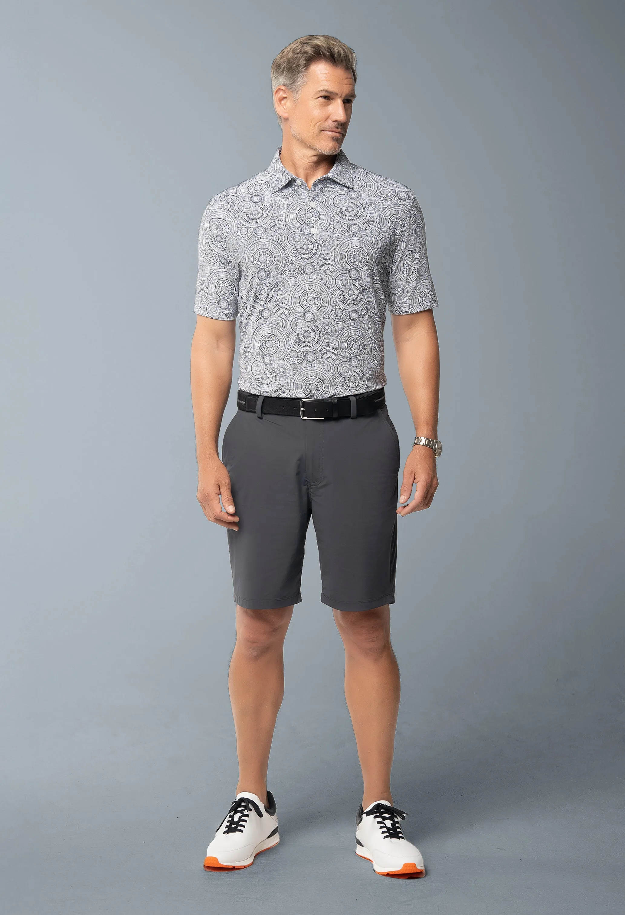 Pricilla Print Short Sleeve Polo – 94173 (Modern Fit) sold by IBKUL product image thumbnail 4